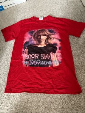 Taylor Swift Red Heavyweight Blend Crewneck Tee